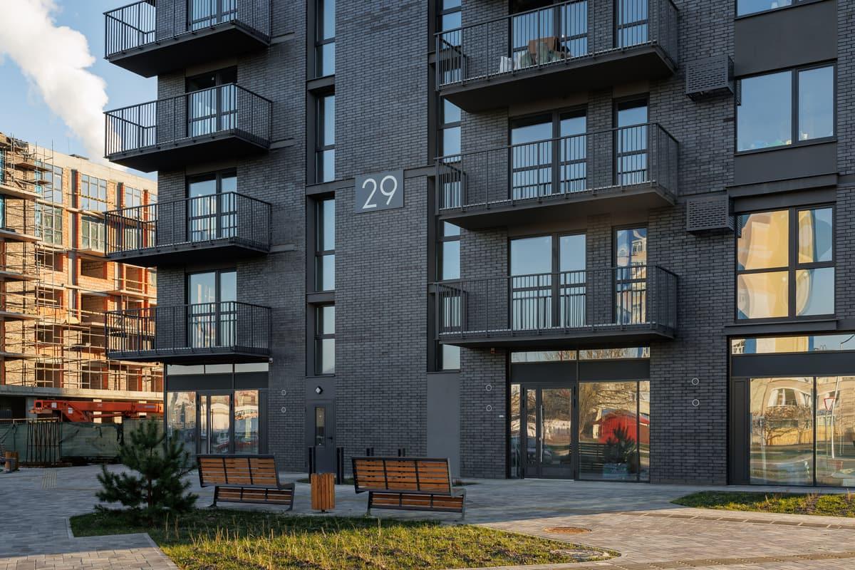 Клинкерный кирпич ModFormat Мальме, цвет Графит, фактурная — миниатюра 5