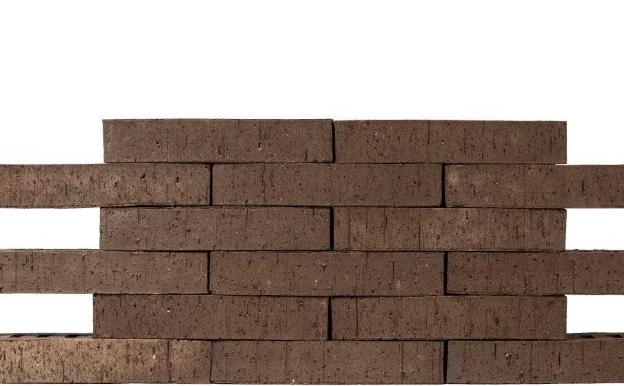 Клинкерный кирпич Plinfa Iron 2809, цвет Коричневый, шероховатая — миниатюра 2