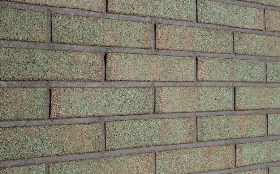 Клинкерный кирпич Plinfa Iron 2620, цвет Зелёный, фактурная — миниатюра 3